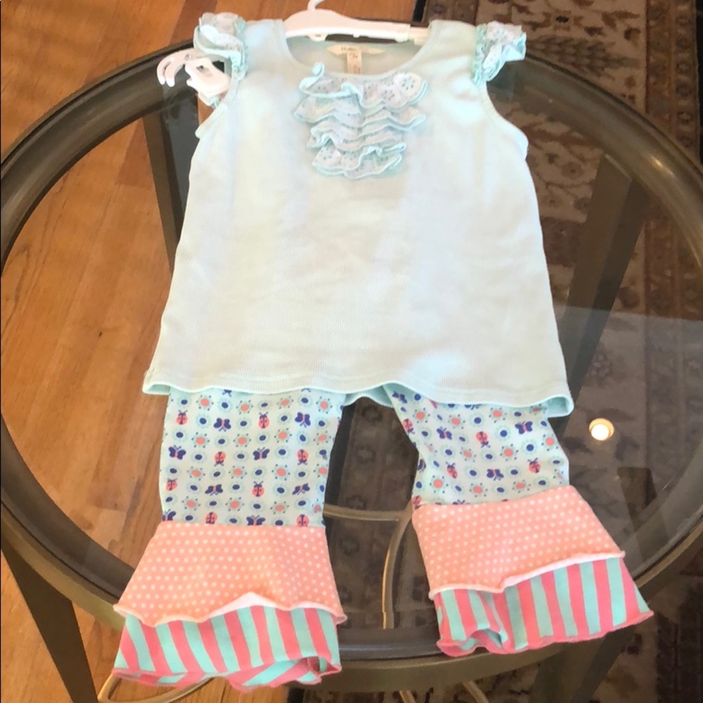 Matilda Jane size 6 top and matching ruffle pants